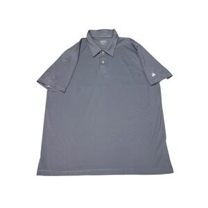 Brooks Brothers Men's Blue Stripe Performance Polo Shirt XXL Golf Casual